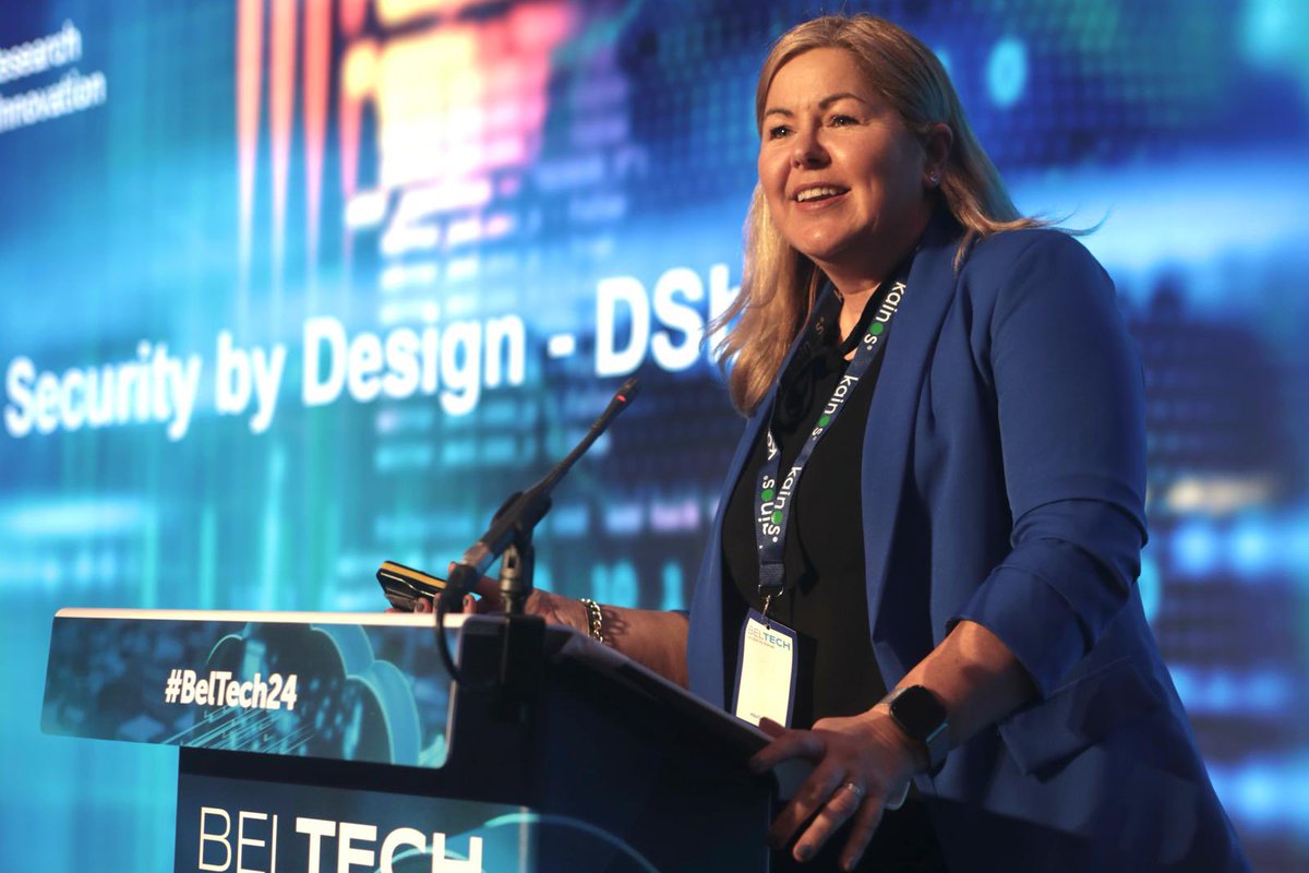 ‘From Secure Foundations to Resilient Futures: The UK as a leader in the design of resilient systems.’ Nuala Kilmartin, Innovation Lead on Digital Security at UK Research and Innovation, delivers our next talk of #BelTech24