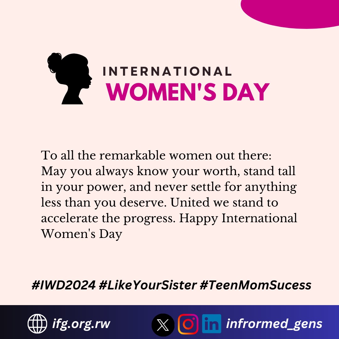 Investing in adolescent girls & young women has brought about noticeable changes in our communities. 

By adopting a gender transformative approach,we are united in accelerating progress until we are all equal.
#IWD2024 #LikeYourSister #TeenMomSuccess
@PlanRwanda @EnabelinRwanda