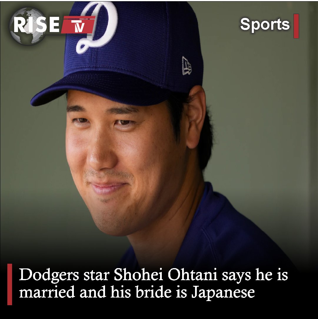 Shohei Ohtani surprises fans with a marriage announcement! 💍⚾️ Dodgers manager Dave Roberts sends his best wishes and jokes about deferred wedding gifts. #RiseTVOfficial #ShoheiOhtani #MarriageAnnouncement #Dodgers 🎉👰🤵