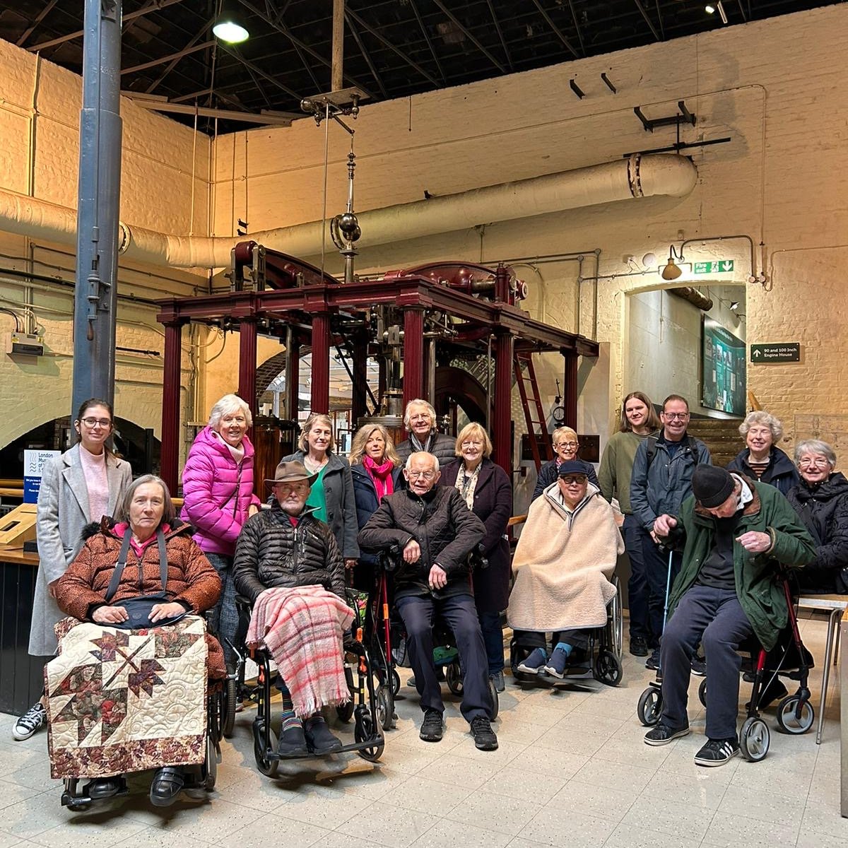 Our Local History group have been learning about life in the #Victorianera in #Richmond and #Hounslow. Yesterday they visited the Musem of @waterandsteam to learn about the history of London's water supply, & even to see one of the water pumps in action!