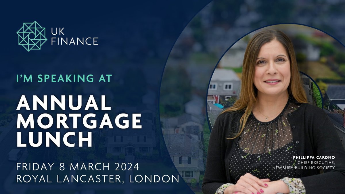 Tomorrow our CEO, Phillippa Cardno, will be speaking at the @UKFtweets Annual Mortgage Lunch, where she will be discussing insights and sharing learnings. To register your space to attend, please visit UK Finance’s website here: ukfinance.org.uk/events-trainin…