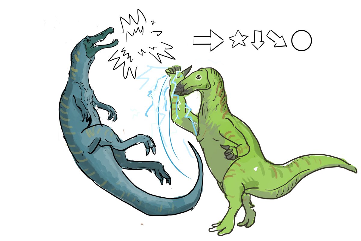 In order to maximize the efficiency of its thumb spike, it's been suggested that Iguanodon made use of a method known as "Electric Wind God Thumb", a 13-frame action that launches predators into a juggle state, allowing Iguanodon to follow up with a combo