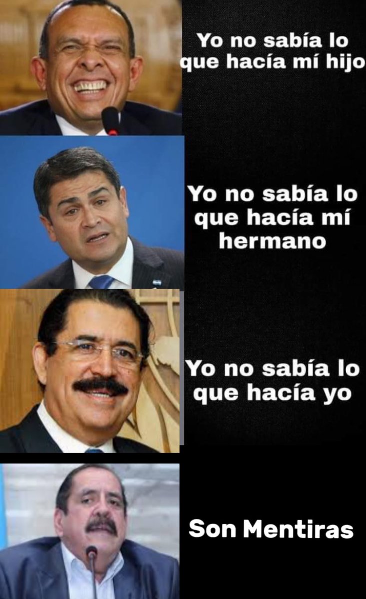 RashidMG3's tweet photo. La condena de JOH, también será la lápida para todos los mencionados en su juicio. Mel, Pepe, Carlos Zelaya y los demás mencionados, sin duda ya son investigados por la Fiscalía, solo es cuestión de tiempo.
La colaboración de los narcos ha sido clara, el paso de la droga floreció en 2006, han sido los presidentes mencionados con los que se han involucrado, de ese tiempo para acá. 
Quedo claro que JOH no ha sido el único como muchos han querido hacerle creer al pueblo.