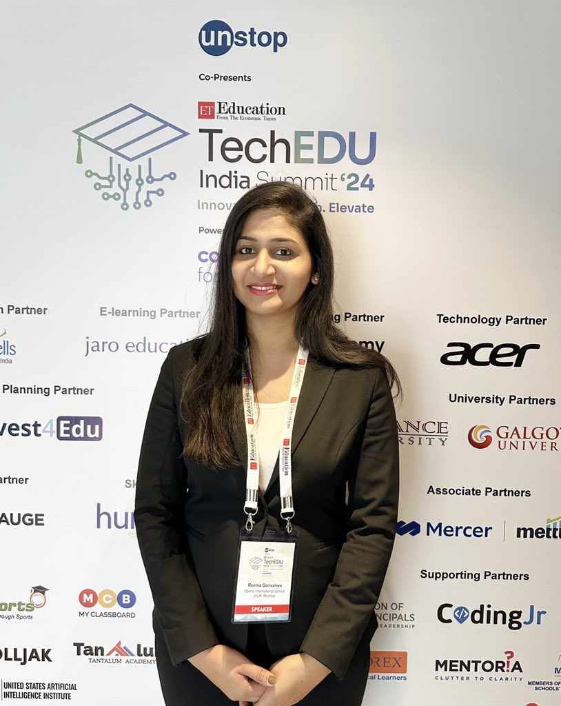 Reema Gonsalves (@reemagonsalves) on Twitter photo Privileged to be a speaker at TechEDU India Summit 2024 #ETTechEDU
<a href="/EconomicTimes/">Economic Times</a> <a href="/ETEducation_/">ETEducation</a> Privileged to be a speaker at TechEDU India Summit 2024 #ETTechEDU
<a href="/EconomicTimes/">Economic Times</a> <a href="/ETEducation_/">ETEducation</a>