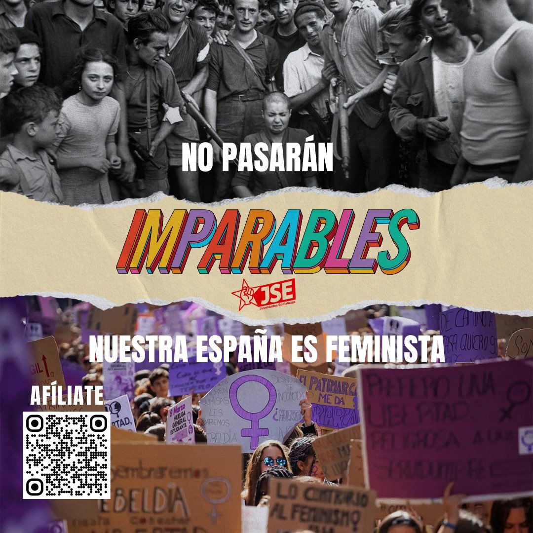 ¡Te necesitamos! 🫵🏼 Tú, que sí crees en abolir la prostitución, en el aborto libre, seguro y gratuito, en poner fin a la violencia machista o acabar con la pornografía. En nuestra España feminista, tú si cabes 💜 ¡Afíliate a la generación de mujeres imparables! 🚀 #8M