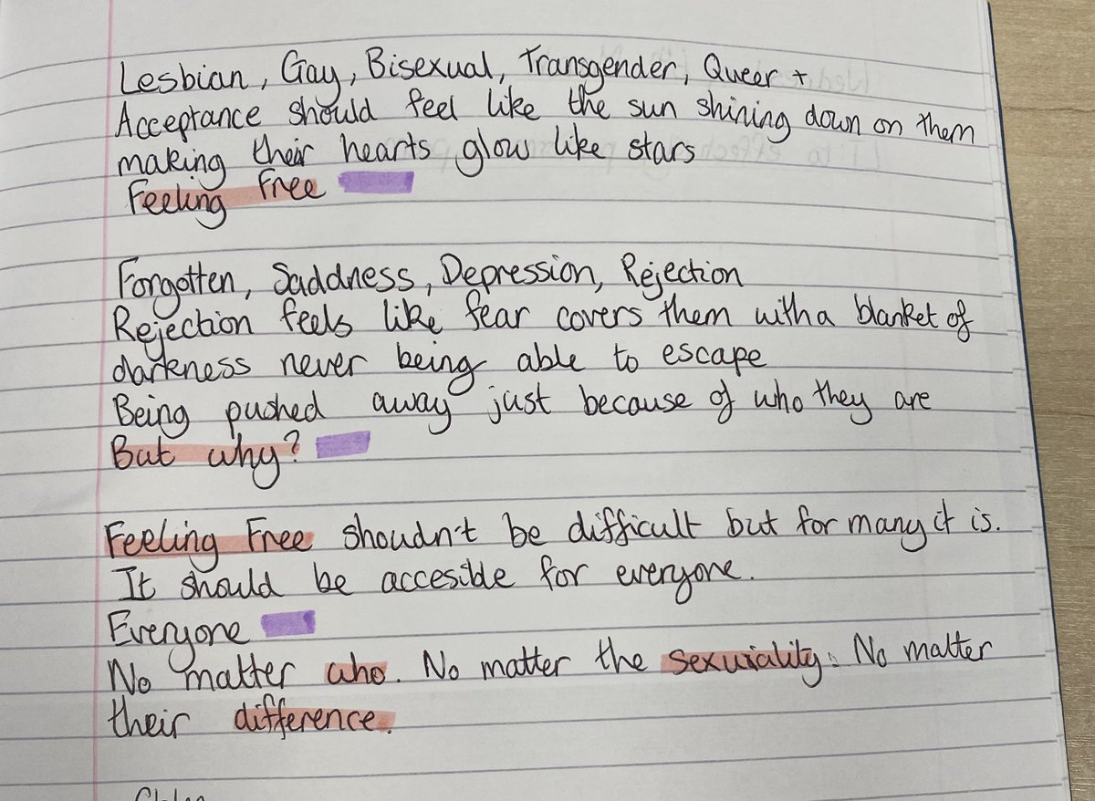 WellfieldMiddle's tweet photo. Y7 have been writing their own poems this week on big issues that mean something to them or that have effected their lives. Here are just a small selection of the amazing poems produced - watch this space for our anthology! π€© #WMSCreativity https://t.co/yZ3bgTTkLa
