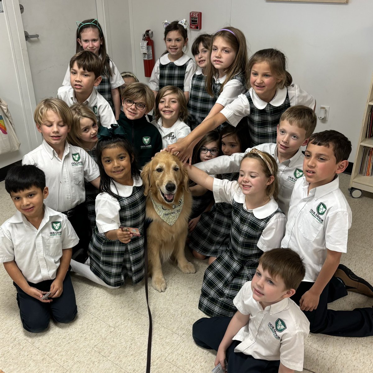 Classroom visit at Our Savior Lutheran School🐾❤️🎚