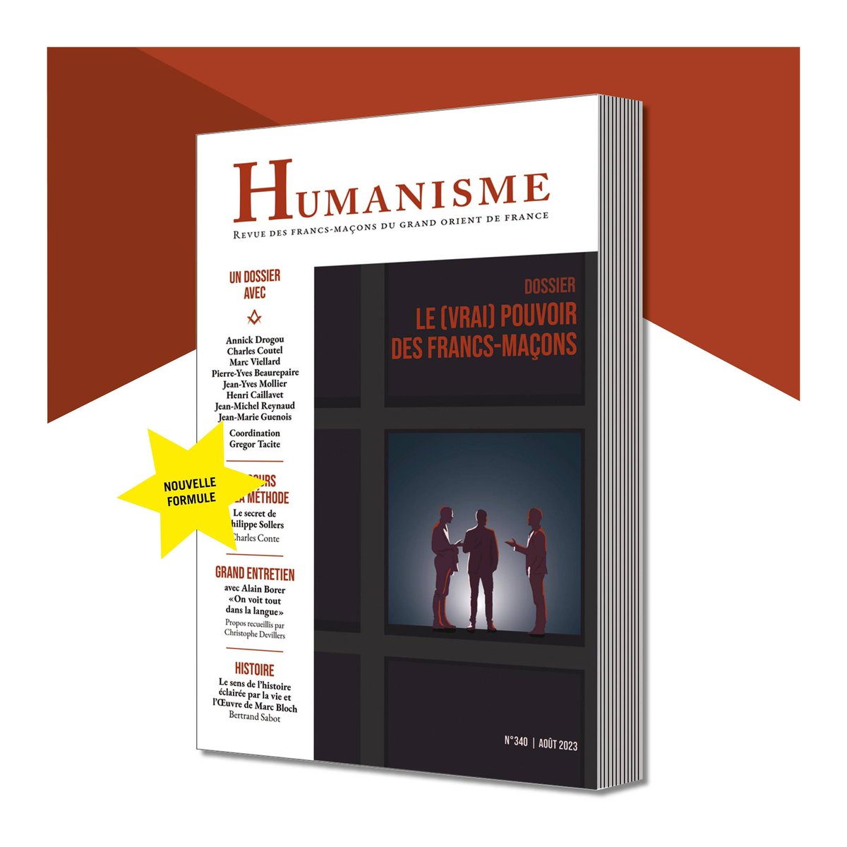 HUMANISME N•340 
- Nouvelle formule -
A commander en un clic sur : conform-edit.com
à l'unité ou par abonnement.

• DOSSIER •
Le (vrai) pouvoir des francs-maçons 

#francmaconnerie #francmacon #francmaconne #francmaçonnerie #humanisme #pouvoir