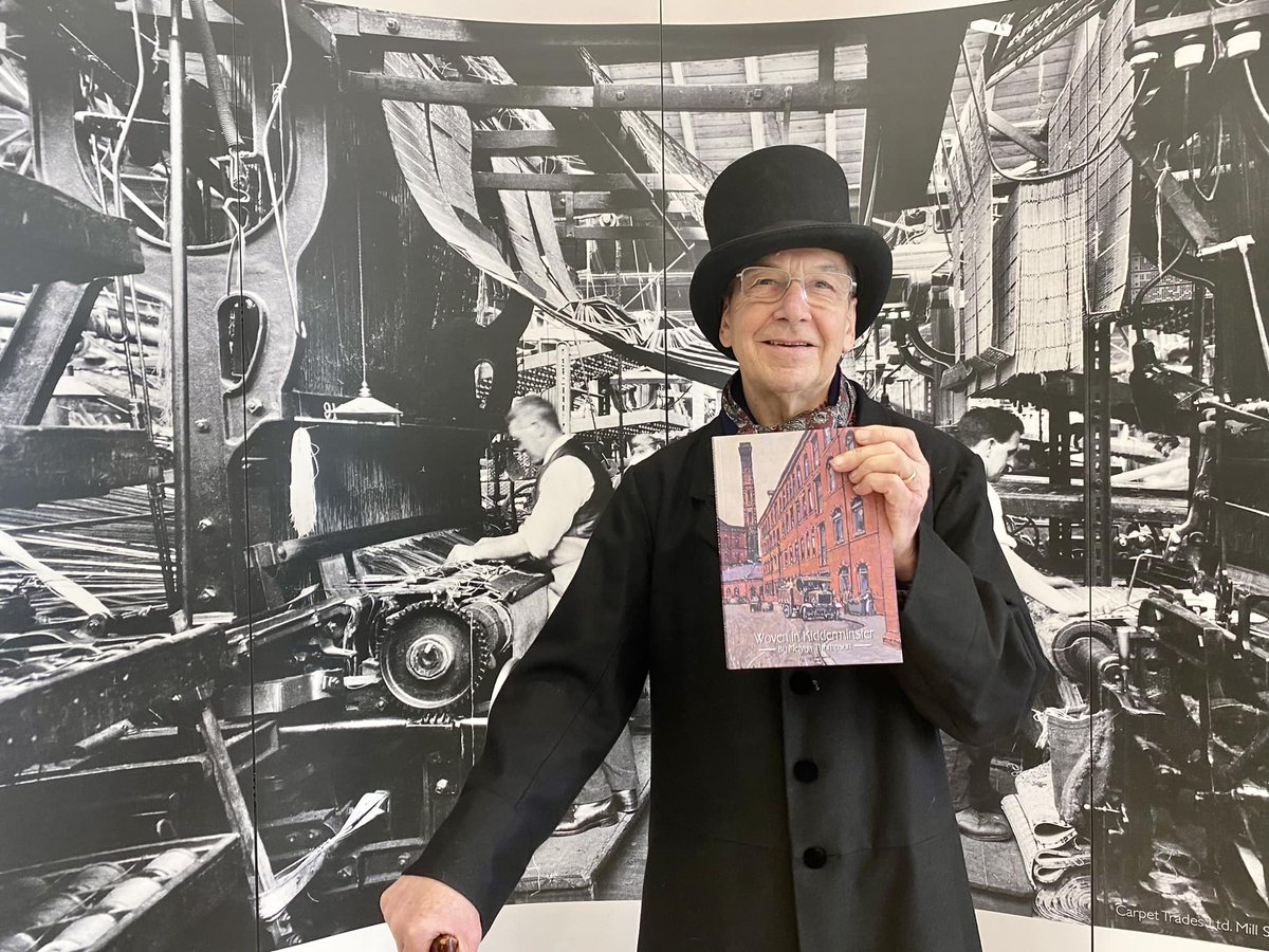 MuseumofCarpet's tweet photo. 🌍World Book Day! 📕
Celebrating one of our favourite books, ‘Woven in Kidderminster’ by Melvyn Thompson. This is a superb book giving a glimpse into the carpet industry in Kidderminster from 1735 to 2000.
Available to buy in our museum shop!

#WorldBookDay #WorldBookDay2024 https://t.co/4AwzMnje7Q