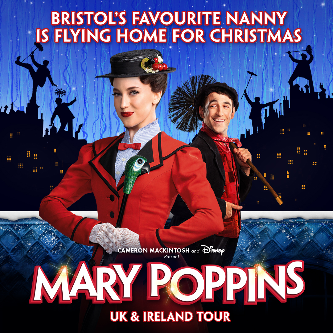Someone magical is RETURNING... ✨ Direct from the West End, #MaryPoppinsMusical will embark on 2024/2025 UK & Ireland Tour. ☂️ Bristol Hippodrome | Monday 4th - Saturday 30th November 2024! ☂️ Spit Spot and Sign Up for Priority Access to Tickets 👉 atgtix.co/3PdompA