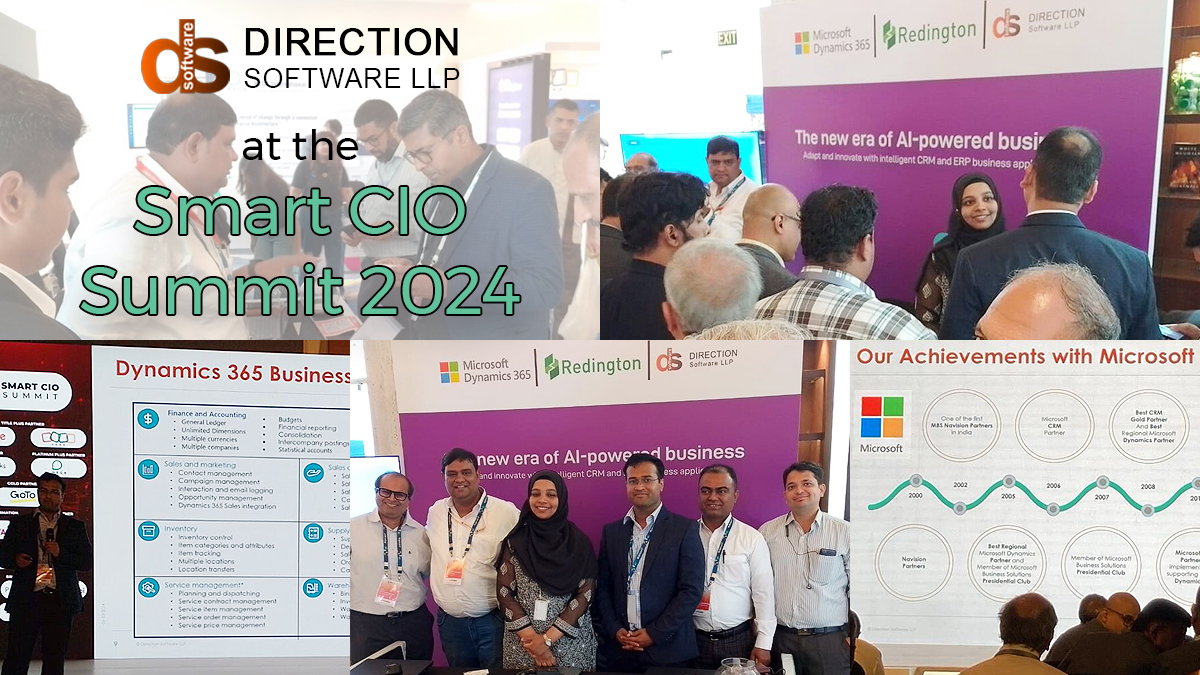 🌟 We're thrilled to share our outstanding experience at the #SmartCIOSummit hosted by #Entraine! #DirectionSoftware had an incredible time #networking & exchanging insights at @CourtyardMumbai A big 'Thank you' to everyone who made this event a success! 🙌 @MSFTDynamics365