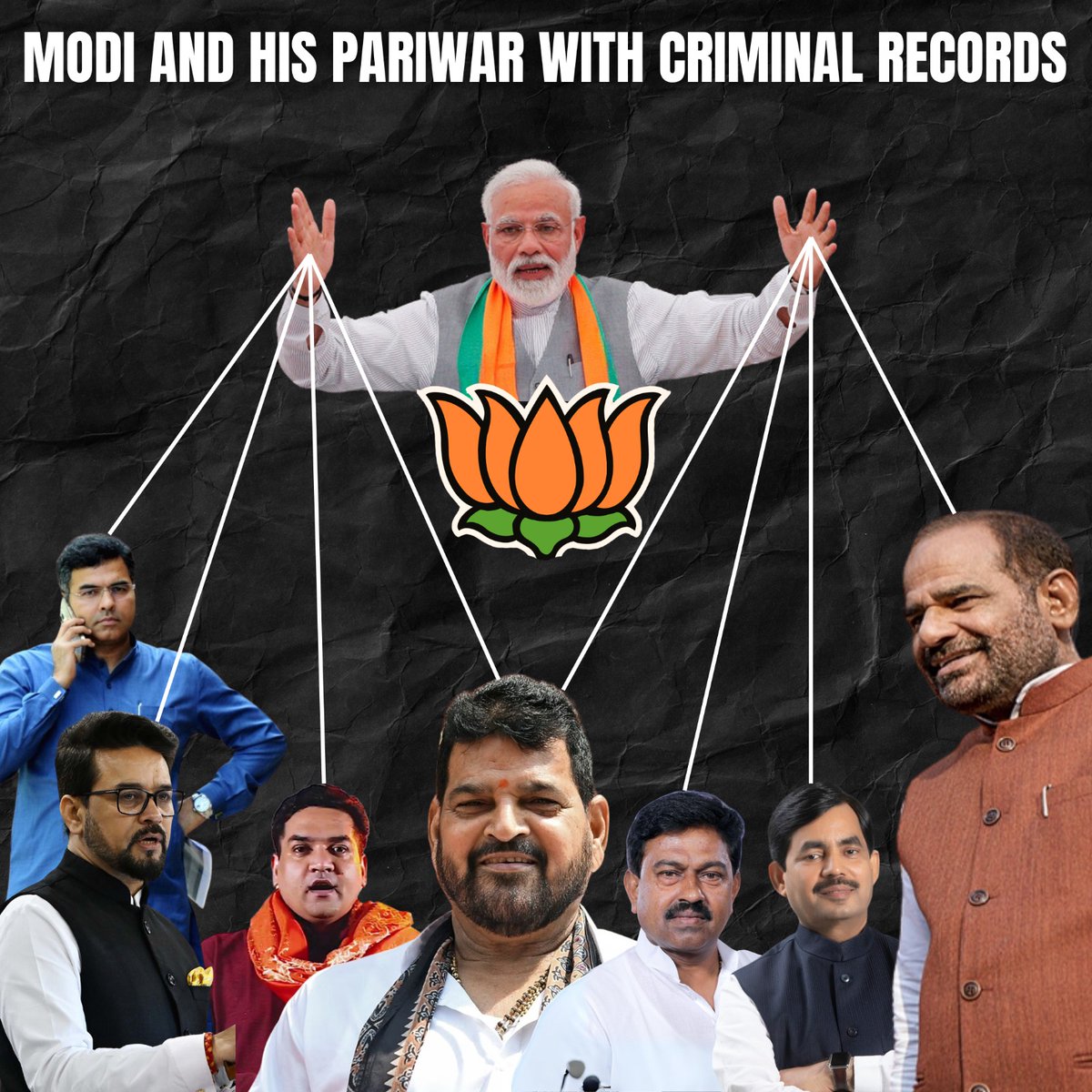 Modi ji and his Criminal Pariwaar.
.
.
.
#ModiFamily #PoliticalDrama #ControversialPolitics #PowerPlay #IndianLeadership #PoliticalDynasty #ModiControversy #FamilyInfluence #PoliticalIntrigue