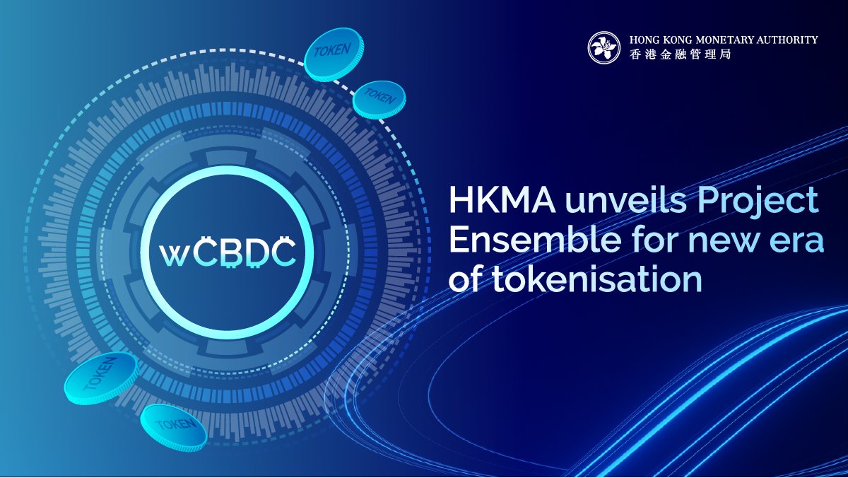 hkmagovhk's tweet photo. #ProjectEnsemble, HKMA’s new wholesale CBDC project for efficient interbank settlement of tokenised deposits via innovative financial market infrastructure, fosters asset tokenisation market and creates collaborative #wCBDC Sandbox and wCBDC Architecture Community. https://t.co/hOqvR0WrAb