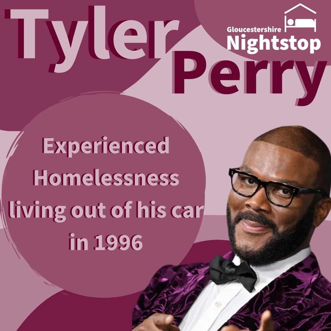 This is #CelebritySunday Where we post about celebrities who have faced homelessness in their lives. We want to encourage people; homelessness doesn’t determine your life’s path. At Gloucestershire Nightstop we can help you get back on track and into stable housing.