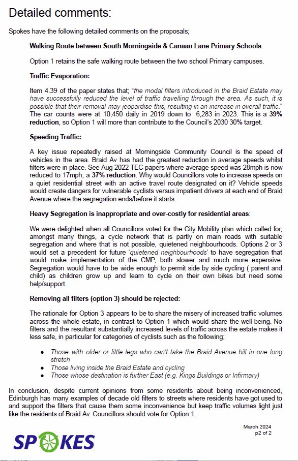 SpokesLothian's tweet photo. @Edinburgh_CC @CyclingEdin @CllrScottArthur @KatrinaFaccenda @DAstonSNP @FinlayMcF @julebandel @SanneDD @kevin_lang @CouncillorCowdy @harts_cyclery @edi_dot_bike @SW20Ed @SpokesPorty @best_edinburgh @InfraSisters @EdCriticalMass @ibikeEdinburgh @johnrobson87 @Cyclesouthedin @POPScotland @KayleighFONeill #Edinwebcast

#BraidEstate: cllrs to decide to
retain the low traffic area (option 1)
or scrap (option 3) 
->https://t.co/OcFK5H2mCp

Spokes @Cyclesouthedin deputn-->https://t.co/8h6d950erl

@blackfordsafer1 verbal deputn
Option 3 puts🚙ahead of child safety walking to school https://t.co/JoSsT5a2jy