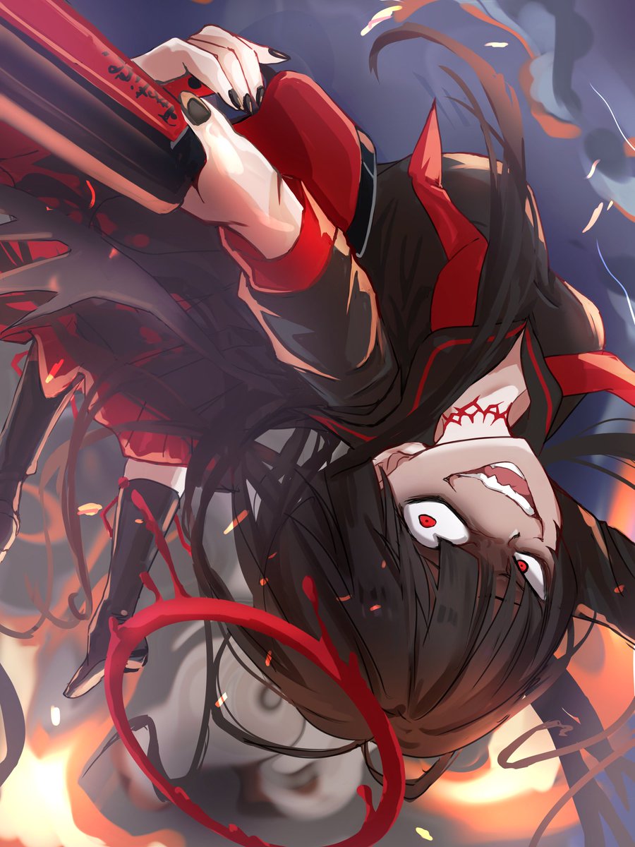 #3の倍数と3がつく日はツルギを描く #ブルアカ #100日チャレンジ
54. 剣先ツルギ(戦闘中)