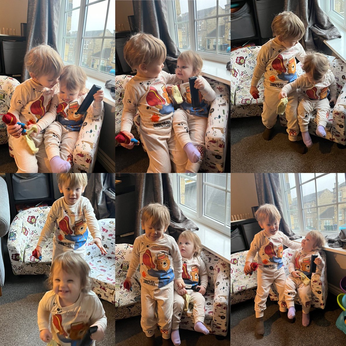 TabbyLavi's tweet photo. Reggie takes his Paddington bear teddy to bed every night so only one options for todays #WorldBookDay2024 … two best friends in Paddington Bear PJs 💕 https://t.co/xZjWyRSGZT