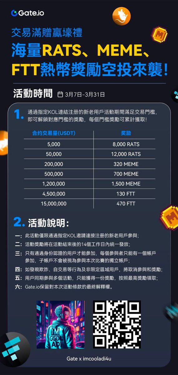 imcooladi4u's tweet photo. Big Collaboration with #Gateio

Link : https://t.co/9FPW9gtkl1 

If you do trading you'll get rewards. But you must make account with my link.

#imcooladi4u #gate https://t.co/i8DgBFwz4c