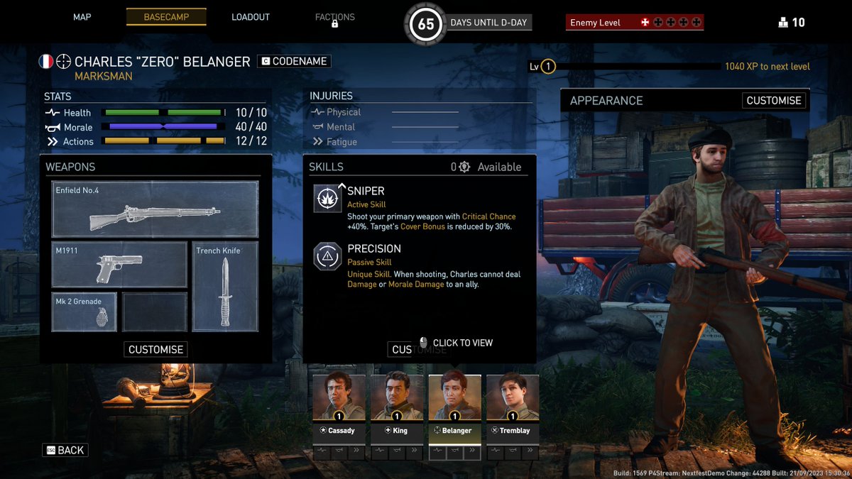 I'm playing Classified France '44 and it's not just a thoroughly excellent stealth-forward take on XCOM, but one that understands every annoying XCOM mechanic and has a fix for it. It's also got very Relic RTS bones with Morale damage, suppression, and a Dawn of War mission map!