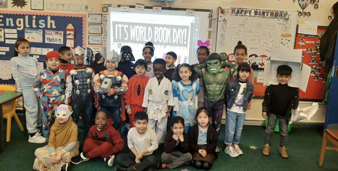 StClaresVoice's tweet image. Smiles all round celebrating World Book Day 2024! #books -#witches #enormouscrocodile #mrsbump #littlemisssunshine #cowgirl #ficktion #nonfiction