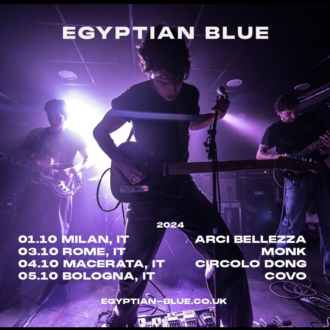 ITALY 🇮🇹 We’re coming for you. Tickets go on sale tomorrow at 11am CET Egyptian-blue.co.uk EB