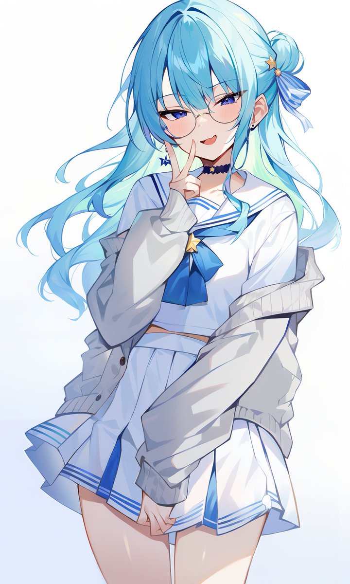 星街すいせい ,星街すいせい(制服) 「#ほしまちぎゃらりー  」|藤原ひまわり🌻 Himaのイラスト