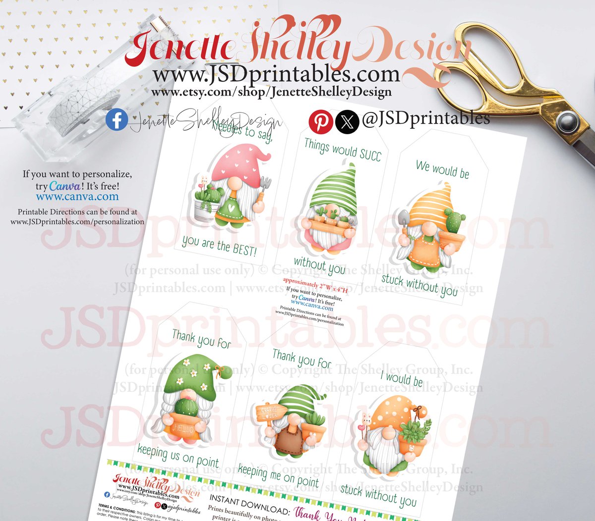 Add a touch of desert charm to your gifts with our Cactus Gnomes printable digital gift tags! jsdprintables.com/product-page/c… @jsdprintables #printables #shopsmall #caketoppers #gifts #gifttags #instantdownload #cactus #gnomes #succulents #teacherlife #coworkergifts