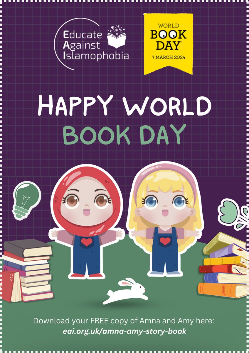 This #WorldBookDay celebrate the beauty of similarities and differences with Amna and Amy📚💫 

To download your FREE copy, head over to: eai.org.uk/amna-amy-story… 

#WorldBookDay2024 #ReadYourWay #ReadingForPleasure