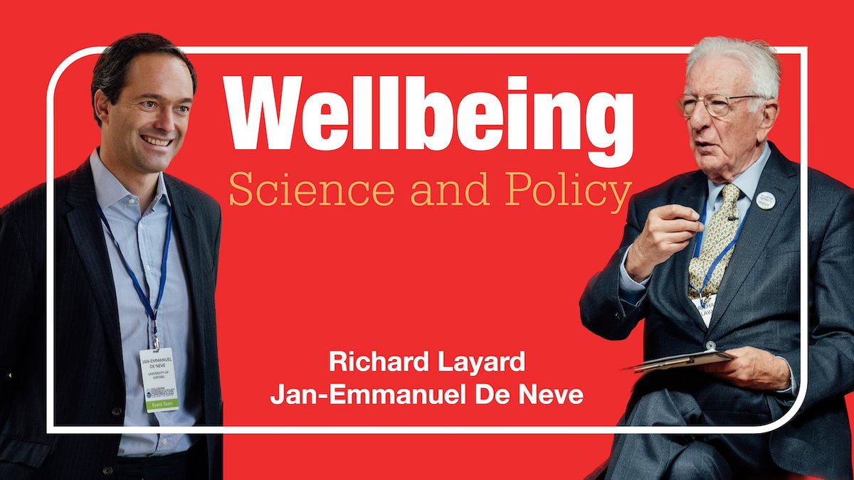 💬 The @BlavatnikSchool of Government, @UniofOxford, have assembled an expert panel to discuss a #wellbeing approach to policymaking, as outlined in Wellbeing: Science and Policy. This free event takes place next Thursday 14 March. Sign up 👉 bsg.ox.ac.uk/events/book-la…