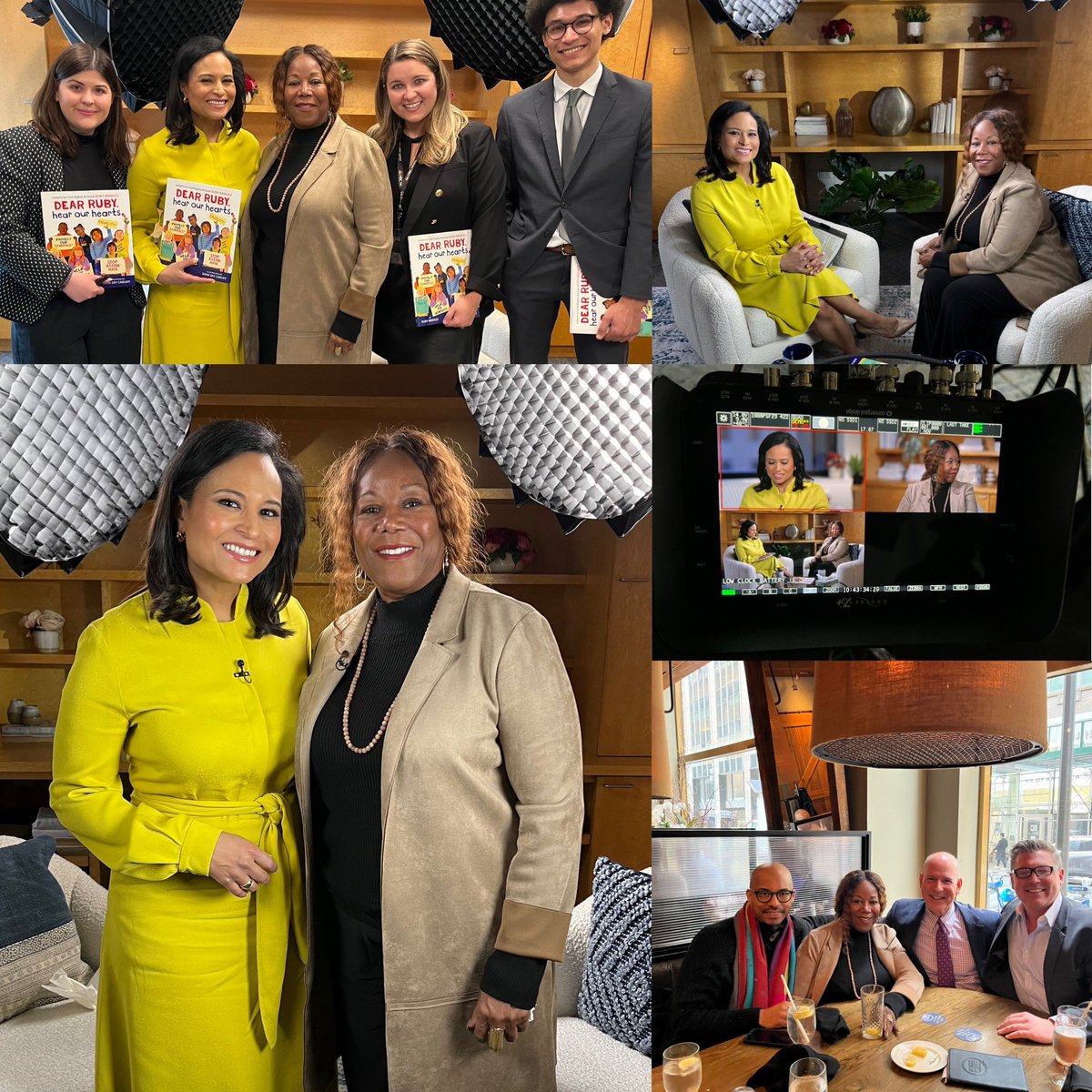Today I am grateful for another exciting day with Ruby Bridges. We spent the day on the set of NBC-TV’s “Meet The Press” talking with <a href="/kwelkernbc/">Kristen Welker</a> about DEAR RUBY for an upcoming feature for Women’s History Month. Stay tuned for an air date soon! <a href="/MeetThePress/">Meet the Press</a> <a href="/Scholastic/">Scholastic</a>