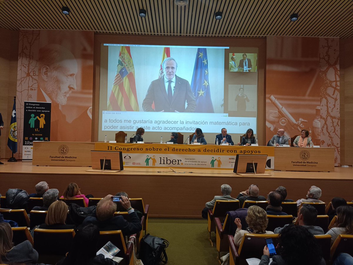 AsociacionLiber's tweet photo. Entra el video del Excmo. Sr. D. Jorge Azcón Navarro, presidente del Gobierno de Aragón en la inauguración del II Congreso Estatal sobre el Dº a #DecidirConApoyos https://t.co/nVsdjUziHT