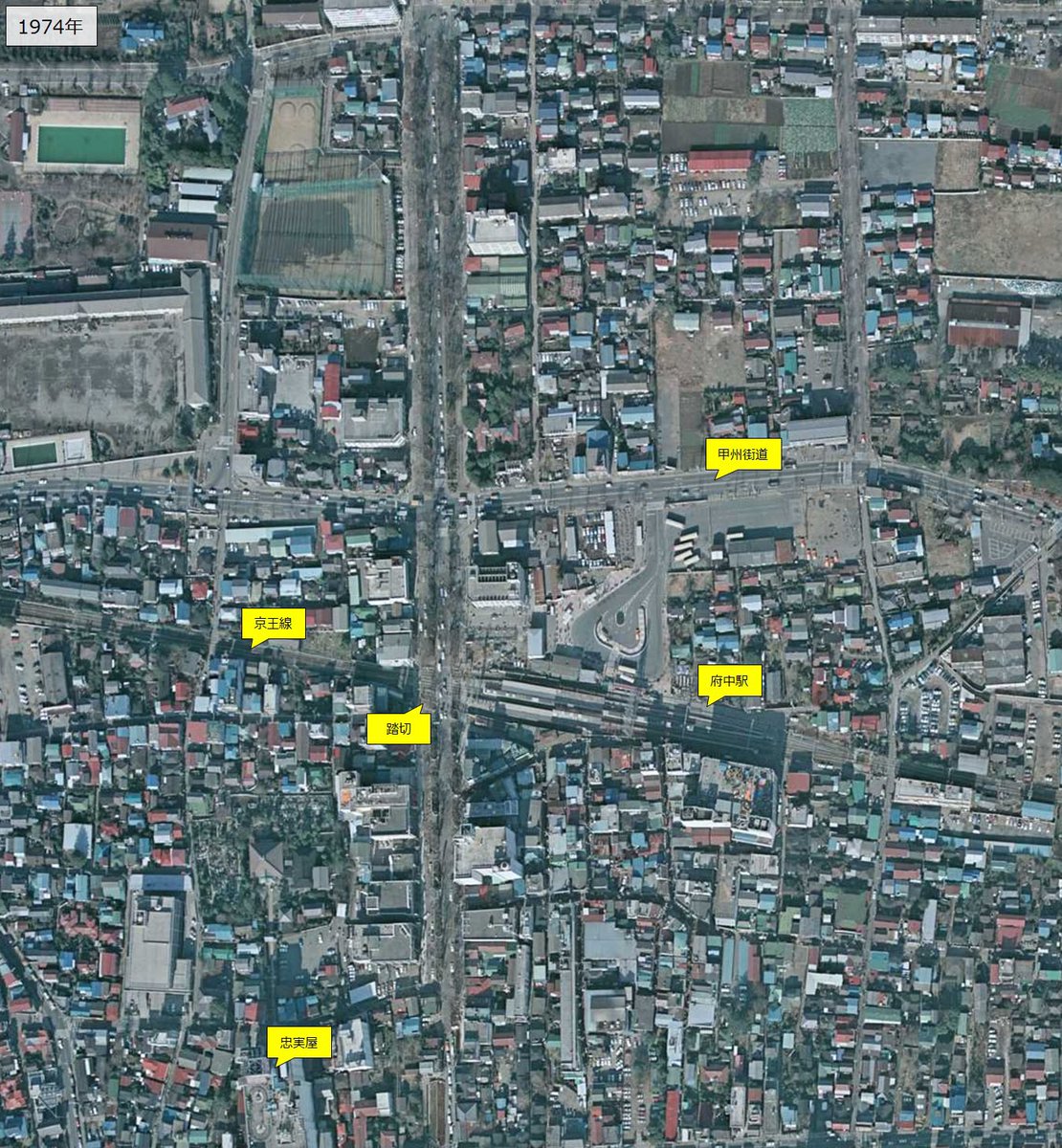 長野駅周辺　航空写真　昭和36年 長野駅周辺 航空写真 昭和36年