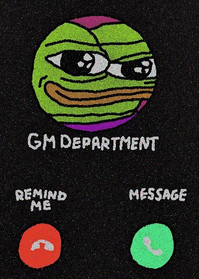 Gm frens.

Gentle reminder the gm fam keeps $GM -ing 24/7/365.

🤙