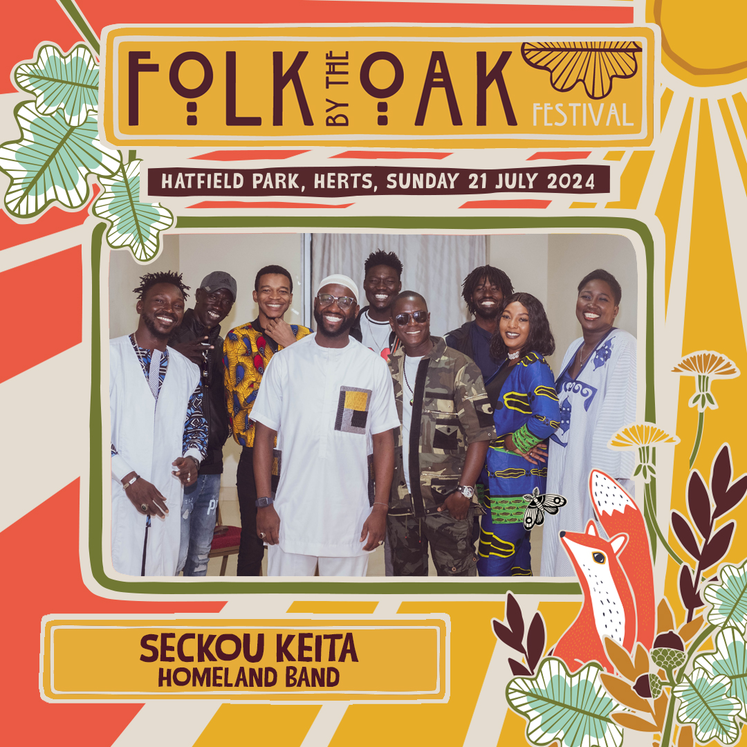 🌟#11 of 13 – Line-Up in our New Look! Binding @seckoukeita's masterful kora playing with extraordinary vocals & the dynamic & uplifting rhythms of bass, percussion, drums & keyboard, Homeland promises a Main Stage set that will have you on your feet & leave you buzzing! 👏
