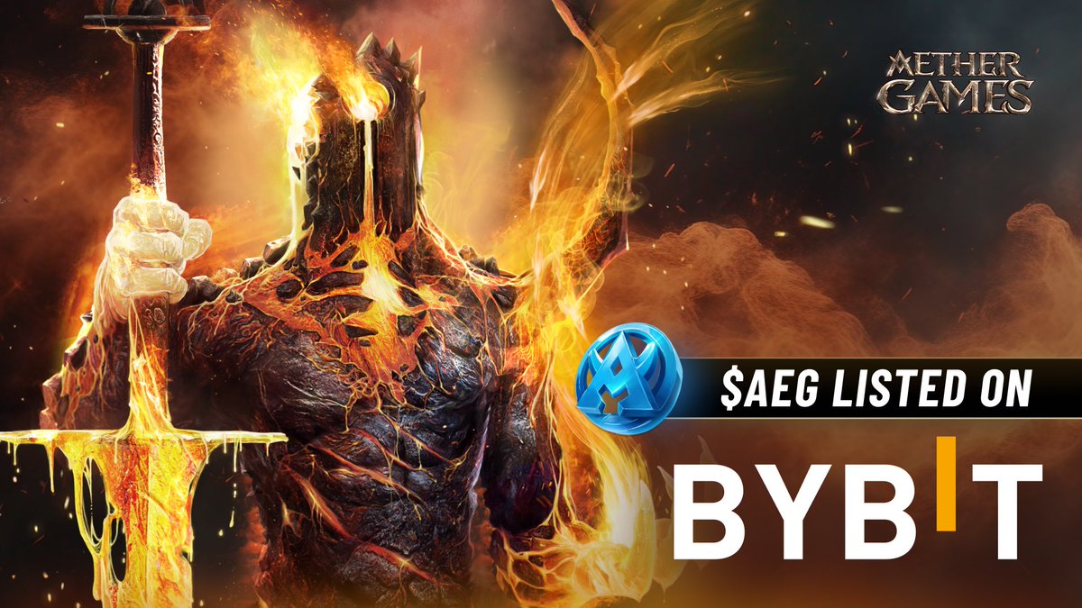 $AEG is live on <a href="/Bybit_Official/">Bybit</a> 🚀
Sign up now and get a $20 cash bonus💰

partner.bybit.com/b/aegrewards

1. Deposit &gt; $100 USDT + Trade $AEG = Get $20 (CASH)
2. As an extra: 10% fee discount for 30 days