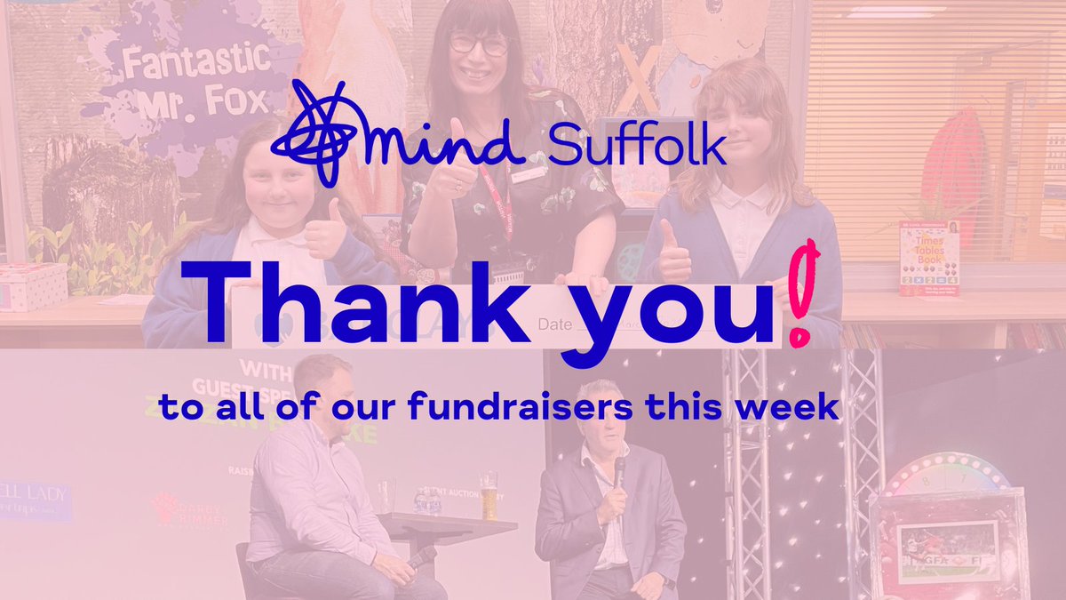 SuffolkMind (@suffolkmind) on Twitter photo This #ThankyouThursday, we'd like to say a big THANK YOU to everyone who has fundraised for us this week. ๐
Take a look at what they've done ๐ suffolkmind.org.uk/news/march-202โฆ
<a href="/woodhallsudbury/">Woodhall Primary School</a> <a href="/OrwellLady/">Orwell Lady</a> <a href="/Hudsonsigns/">Hudson Group</a> <a href="/BarrPersonnel/">Barr Personnel Limited</a> <a href="/TrailerResource/">Trailer ResourcesLTD</a> <a href="/kesgravehall/">milsoms kesgravehall</a> This #ThankyouThursday, we'd like to say a big THANK YOU to everyone who has fundraised for us this week. ๐
Take a look at what they've done ๐ suffolkmind.org.uk/news/march-202โฆ
<a href="/woodhallsudbury/">Woodhall Primary School</a> <a href="/OrwellLady/">Orwell Lady</a> <a href="/Hudsonsigns/">Hudson Group</a> <a href="/BarrPersonnel/">Barr Personnel Limited</a> <a href="/TrailerResource/">Trailer ResourcesLTD</a> <a href="/kesgravehall/">milsoms kesgravehall</a>