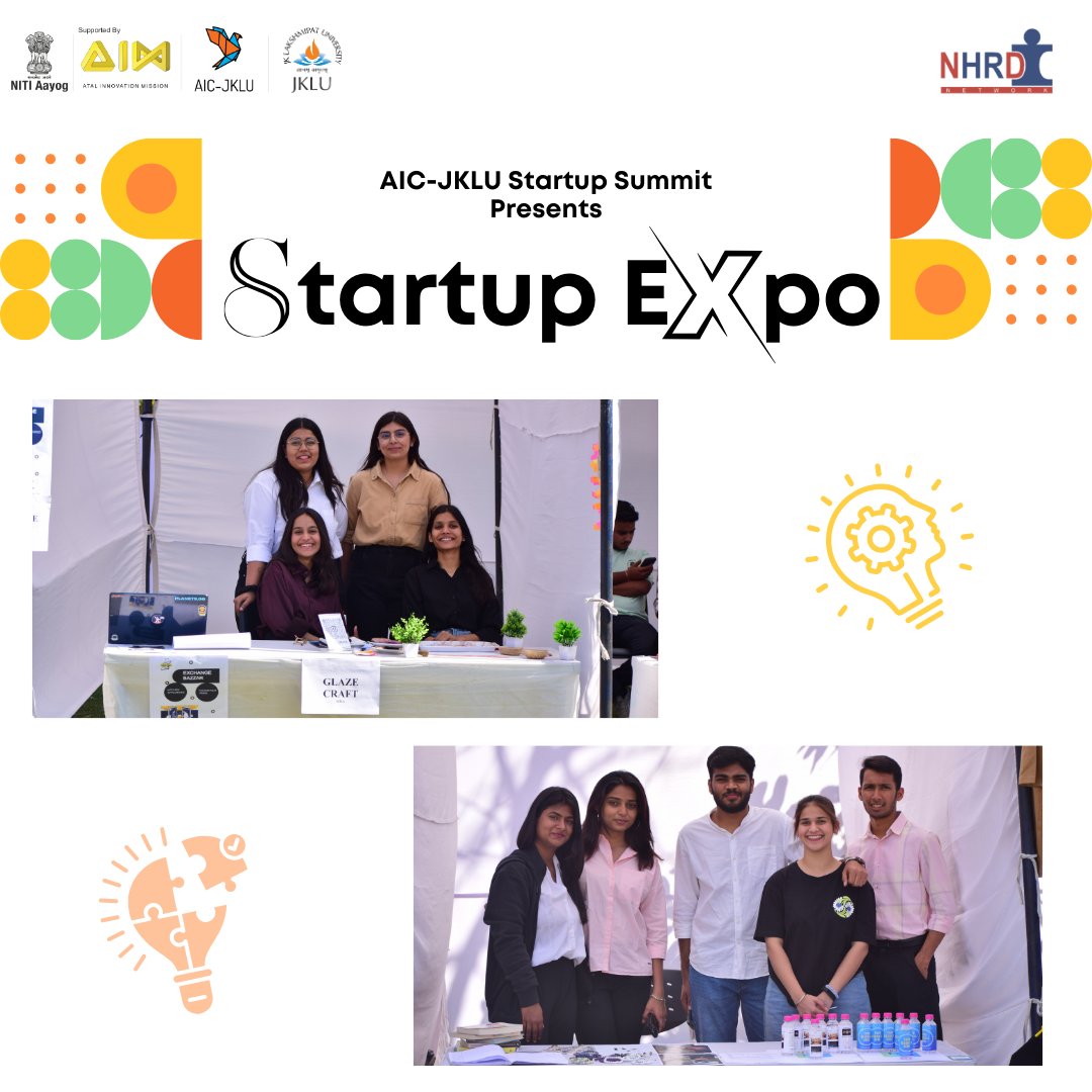 With over 50 groundbreaking ideas showcased across 30 stalls, the Startup Summit organised by AIC-JKLU in collaboration with NHRDN illuminated the boundless creativity and ingenuity driving our startup ecosystem forward.#aicjklusummit