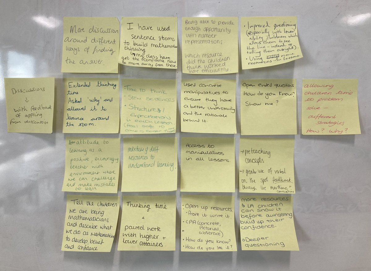 Working with ECTs during an <a href="/EnigmaMathsHub/">Enigma Maths Hub</a> Work Group meeting to establish how teachers have been enabling children to thrive as learners of mathematics since we were last together. <a href="/MathsHubs/">MathsHubs</a> <a href="/NCETM/">NCETM</a>