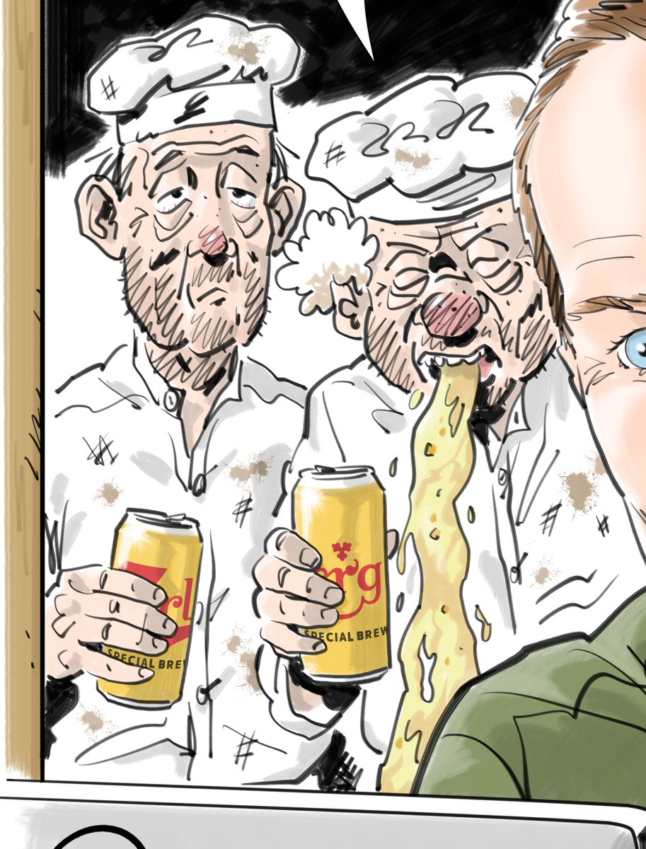 HealeyCartoons's tweet photo. I drew someone with the drunken bakers. Materialistic two-faced WHORE that I am. I should probably get a new pinned tweet... https://t.co/HBaOzSR0ZD
