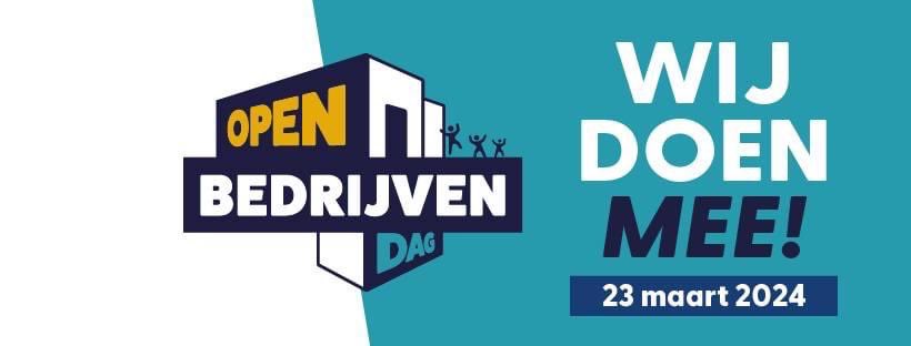 Op zaterdag 23 maart 10.00 uur – 16.00 uur doen wij mee met aan de Open Bedrijvendag. 
Stap in de wereld van de Grond-weg en waterbouw en laat je verrassen door onze machines en vakmanschap. 
Mis deze kans niet en zorg dat je erbij bent, tot dan

openbedrijvendag.nl/deelnemende-be…