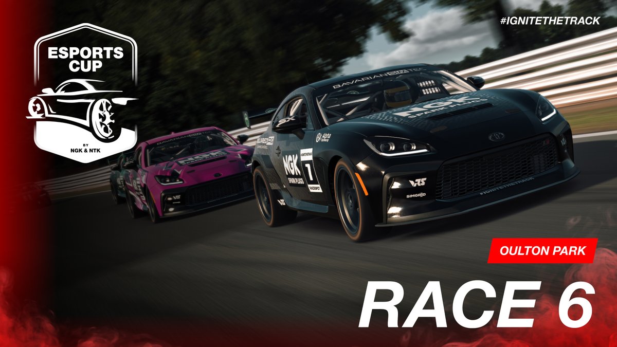 LAST CHANCE to qualify for the final in April! Sign-ups are OPEN for Round 6 of the NGK-NTK Esports Cup on @iRacing, taking place on March 15th. Register Now: racespot.tv/ngk-ntk/ #iRacing #esports #SimRacing #IgniteTheTrack