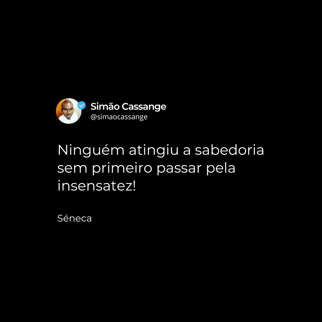 SimaoCassange's tweet photo. Quer expandir seus conhecimentos? Siga a página e acompanhe o conteúdo diário!

Qual lição você aprendeu após passar por momentos de insensatez? Compartilhe conosco nos comentários!

#aprendizado #sabedoria #sucesso #reflexão #desenvolvimentopessoal https://t.co/kRolndnlQC