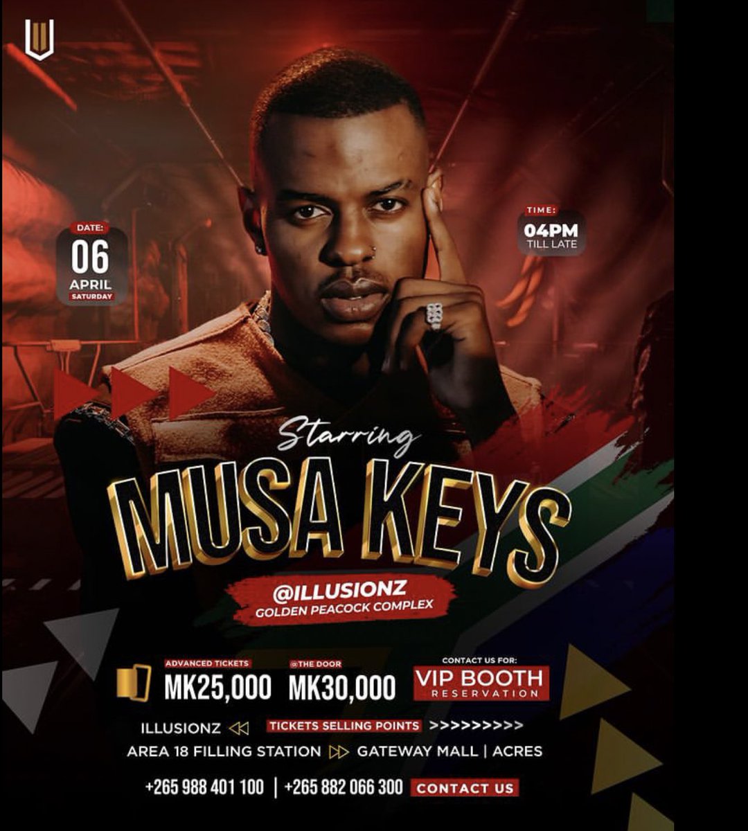 Mussa Keys Tickets are OUT NOW!!! @MusaKeyss