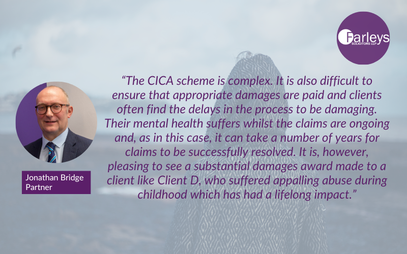 FarleysLaw's tweet image. Our specialist abuse claims team has successfully assisted another client with a claim to the Criminal Injuries Compensation Authority, this time securing approximately £220,000. Read more about this in our case study here: bit.ly/3v72TYk