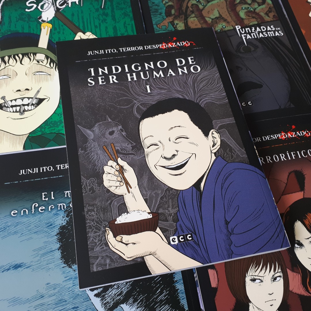 ECC Ediciones publicaba Manga variado, arriba las obras del artista Junji Ito  