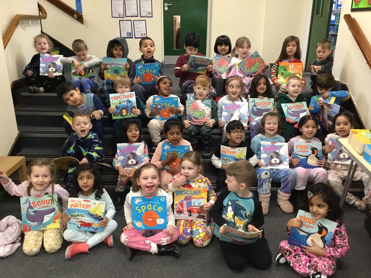 olvschool's tweet photo. Reception have had a great morning! We have been finding clues on a big talk picture and building jigsaws of front covers of books. Miss Earley has kindly gifted a book to every child! #OLVEYFS #OLVReading @bcw_cat #WorldBookDay2024 https://t.co/WuFeRcG1cc