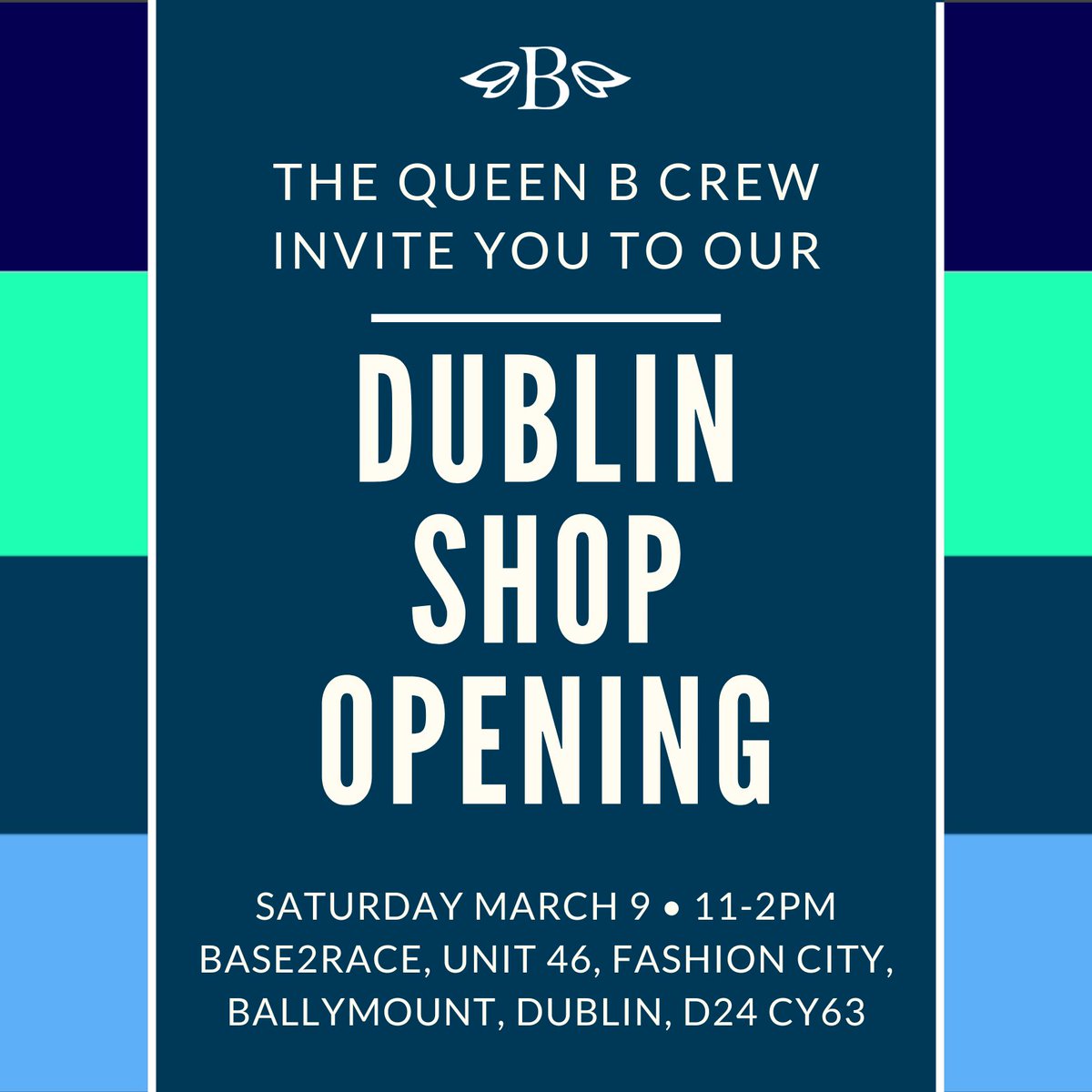 The wonderful people at @queenbathletics - long-time supporters of @IreWomenHockey - are opening a new shop in Dublin! They would love to see you on Saturday!