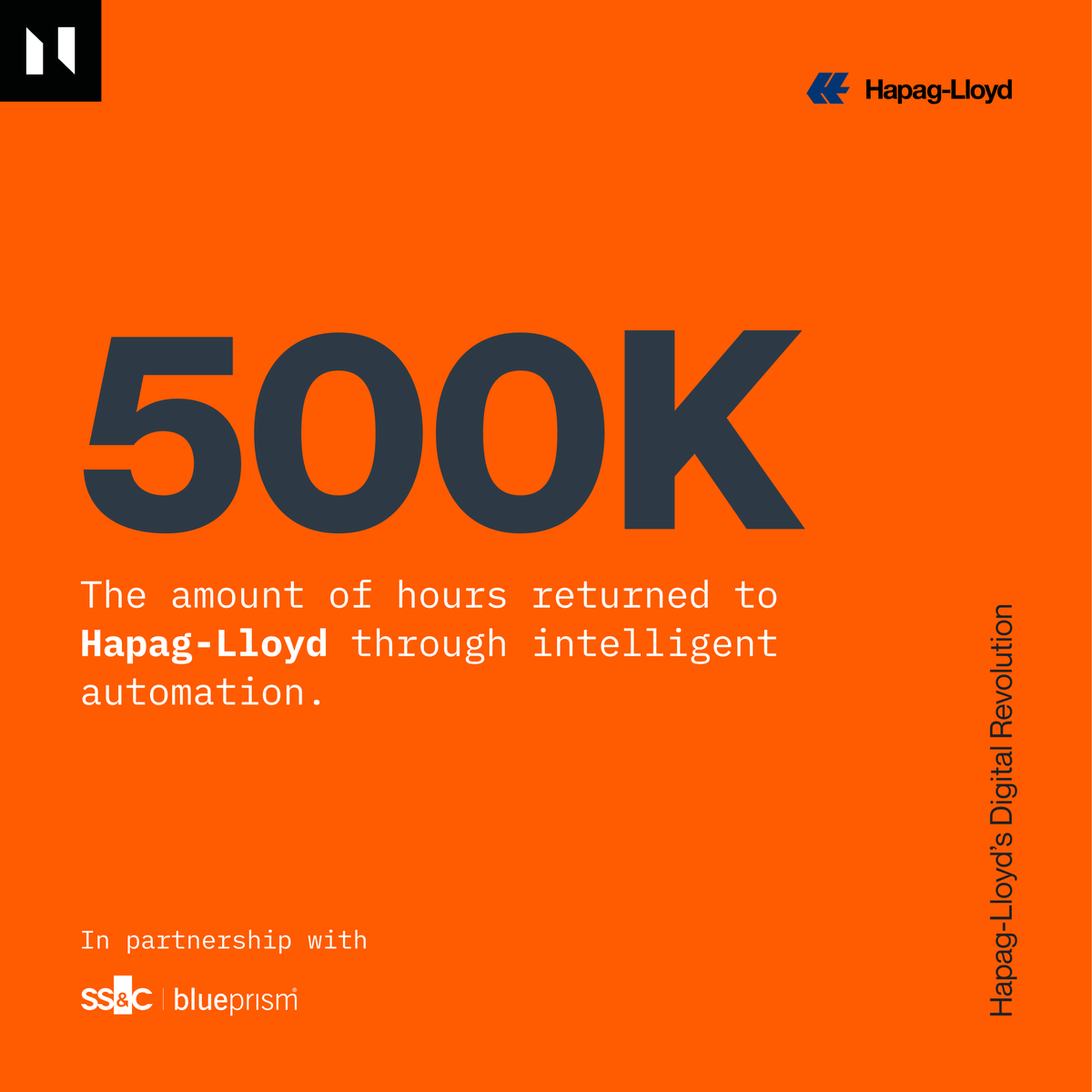 NODE (@_nodemagazine) on Twitter photo .<a href="/HapagLloydAG/">Hapag-Lloyd AG</a>'s #automation journey has returned over 500,000 hours to the business, proving that technology is the key to unlocking a business’ full potential.
Powered by <a href="/blue_prism/">SS&C Blue Prism</a>
#RPA #RoboticProcessAutomation #Digitalransformation .<a href="/HapagLloydAG/">Hapag-Lloyd AG</a>'s #automation journey has returned over 500,000 hours to the business, proving that technology is the key to unlocking a business’ full potential.
Powered by <a href="/blue_prism/">SS&C Blue Prism</a>
#RPA #RoboticProcessAutomation #Digitalransformation