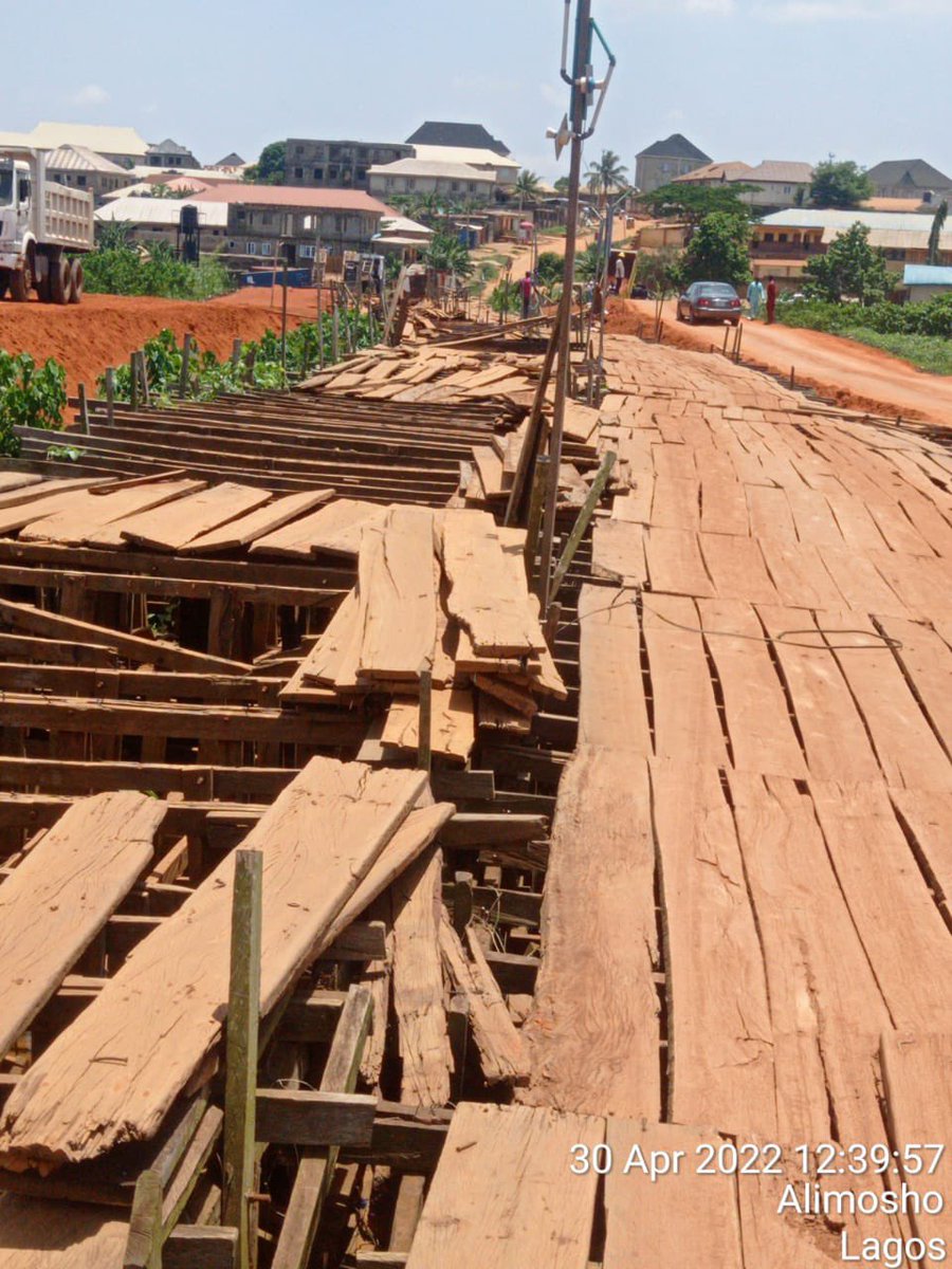 UPDATE UPDATE UPDATE !!!!! Do you guys recall the situation of motorists wooden bridge experience linking LASU Iba Road and Baruwa before that was trending some years back (4th picture) Today, the construction of Babafemi Dada (with Bridge) -Yinka Folarin-Jamiu Lawal-Shalom…