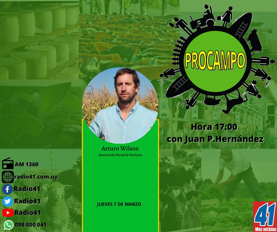 Hoy en #Procampo comenzamos a palpitar la próxima <a href="/Expoactiva/">ExpoactivaNacional</a> junto a <a href="/Arturo13Wilson/">Arturo Wilson</a> de la <a href="/RuralSoriano/">Asociación Rural de Soriano</a>.

<a href="/ruralSJ/">Asociacion Rural de San Jose</a> 
<a href="/Chanmalevo/">Jorge Andrés Rodríguez</a> 
<a href="/HernandezJuanpe/">Juan P.Hernández</a> 
<a href="/ConradoRodr/">Conrado Rodríguez Raineri 🇺🇾</a> 
<a href="/alexisg_1313/">Alexis Gonzalez</a> 
<a href="/CaraviaEmiliano/">Emiliano</a> 
<a href="/VieraJuanPablo/">Juan Pablo Viera</a> 
<a href="/ChansRafael/">Rafael Chans</a> 
<a href="/nacho_tedesco/">ignacio tedesco</a> 
<a href="/lucasantoperco/">Lucas Antonaccio</a> 
<a href="/ignacio_buffa/">juan ignacio buffa</a>
